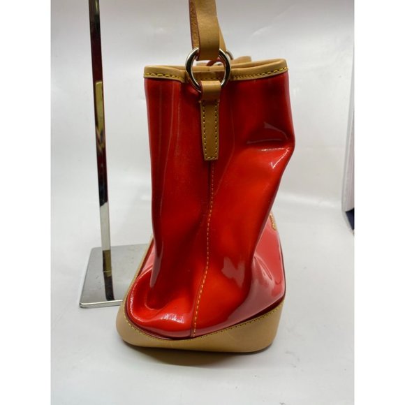 DOONEY & BOURKE Red Tan Large Leather Tote Bag - Picture 4 of 11